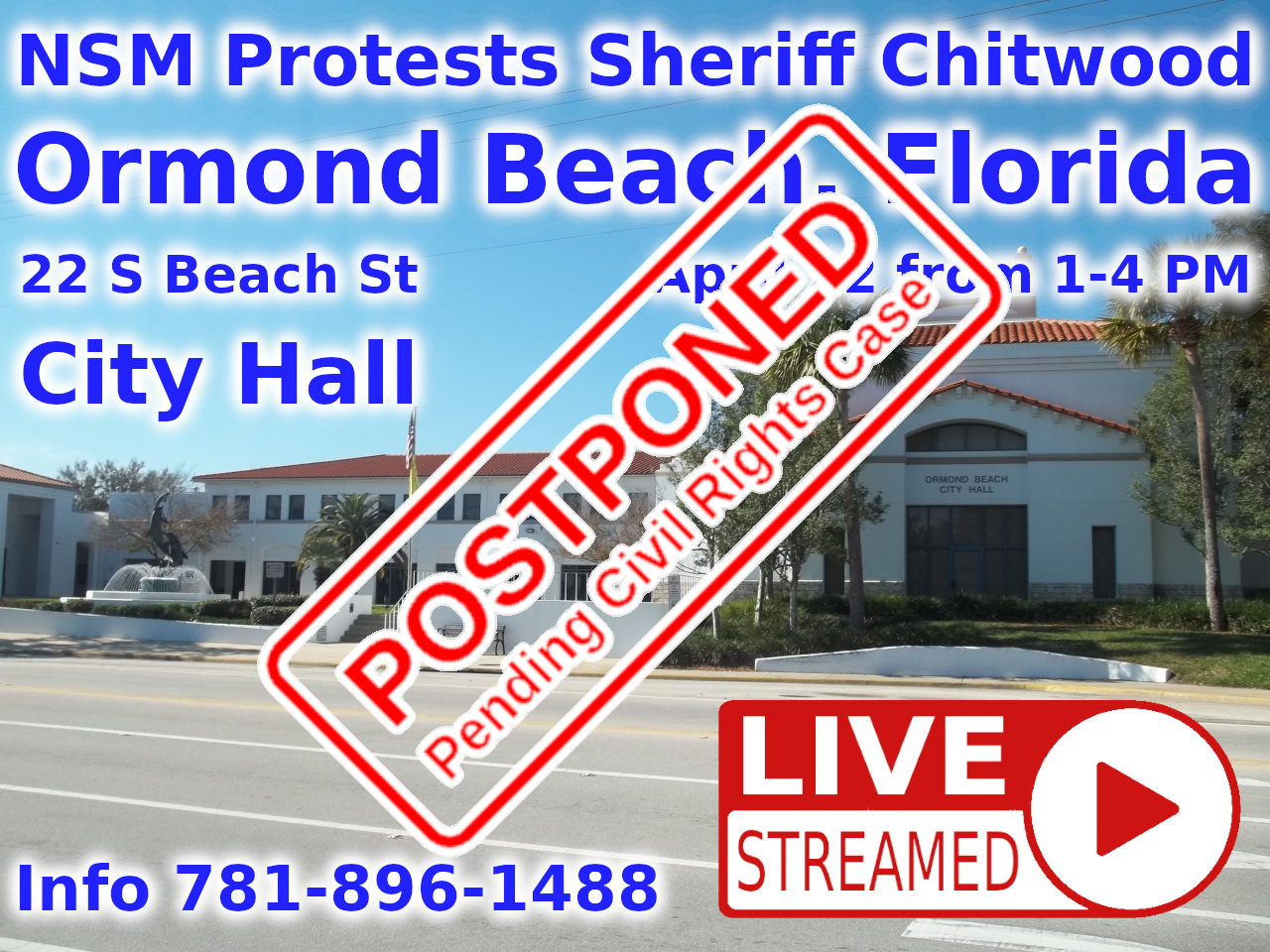 NSM Protests Sheriff Chitwood April 22, 2023